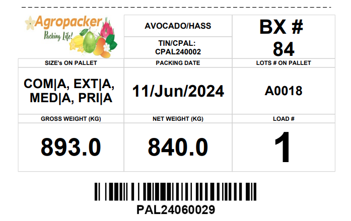 Papeleta de pallet